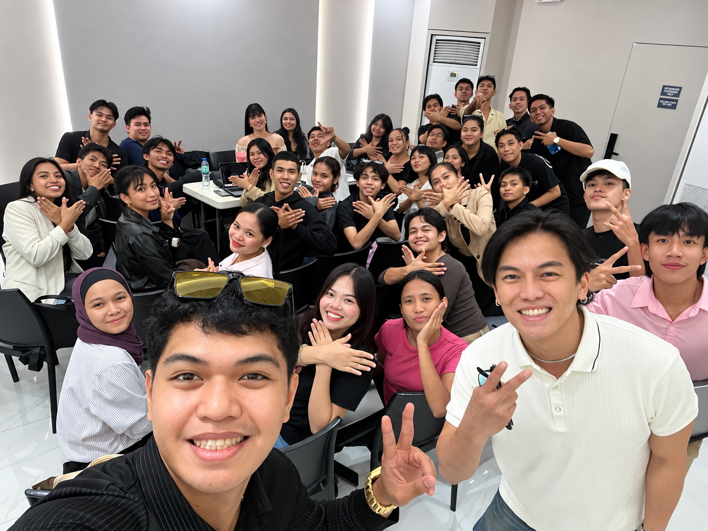 PCP members with Sam Verzosa at a community session